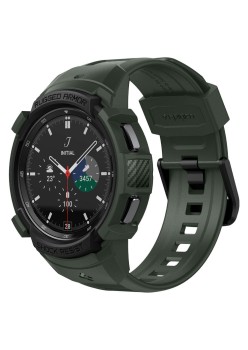 Husa pentru Samsung Galaxy Watch 4 Classic (46mm) + Curea - Spigen Rugged Armor Pro - Green
