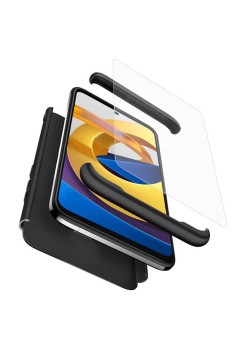 Husa pentru Xiaomi Poco M4 Pro 5G + Folie - GKK 360 - Black
