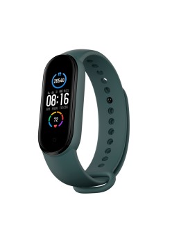 Curea pentru Xiaomi Mi Band 5 / 5 NFC / 6 / 6 NFC / Amazfit Band 5 - Techsuit Watchband (W013) - Dark Green