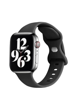 Curea pentru Apple Watch 1/2/3/4/5/6/7/8/9/SE/SE 2/Ultra/Ultra 2 (42/44/45/49mm) - Techsuit Watchband (W031) - Black