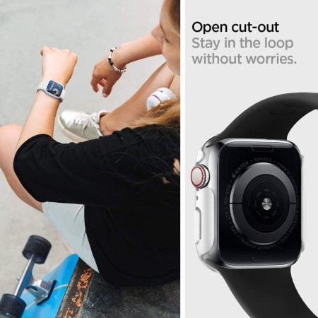 Curea pentru Apple Watch 1/2/3/4/5/6/7/8/9/SE/SE 2/Ultra/Ultra 2 (42/44/45/49mm) - Techsuit Watchband (W031) - Black