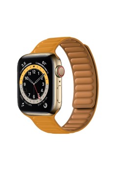 Curea dama pentru Apple Watch 1/2/3/4/5/6/7/8/9/SE/SE 2 (38/40/41mm) - Techsuit Watchband (W035) - Orange