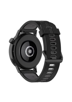 Curea pentru Samsung Galaxy Watch 4/5/Active 2, Huawei Watch GT 3 (42mm)/GT 3 Pro (43mm) - Techsuit Watchband 20mm (W002) - Black