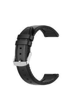 Curea pentru Samsung Galaxy Watch (46mm) / Gear S3, Huawei Watch GT / GT 2 / GT 2e / GT 2 Pro / GT 3 (46 mm) - Techsuit Watchband 22mm (W007) - Black