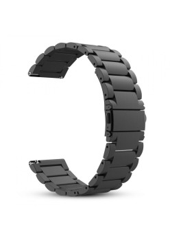 Curea pentru Samsung Galaxy Watch 4/5/Active 2, Huawei Watch GT 3 (42mm)/GT 3 Pro (43mm) - Techsuit Watchband 20mm (W010) - Black
