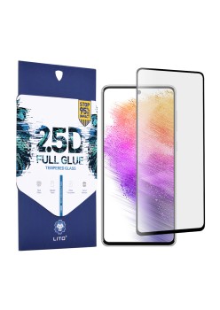Folie pentru Samsung Galaxy A73 5G - Lito 2.5D FullGlue Glass - Black