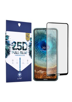 Folie pentru Nokia X10 / X20 - Lito 2.5D FullGlue Glass - Black