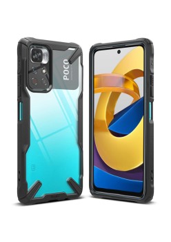 Husa pentru Xiaomi Poco M4 Pro 5G - Ringke Fusion X Design - Black