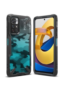 Husa pentru Xiaomi Poco M4 Pro 5G - Ringke Fusion X Design - Camo Black