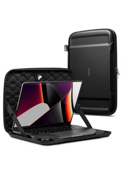 Husa pentru Laptop 15-16" - Spigen Rugged Armor Pro Pouch - Black