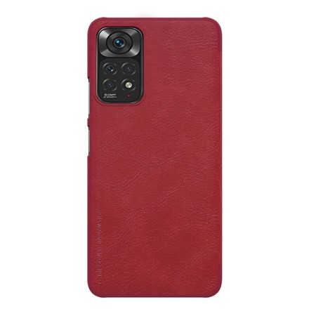 Husa pentru Xiaomi Redmi Note 11 / Note 11S - Nillkin QIN Leather Case - Red