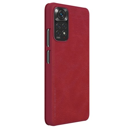 Husa pentru Xiaomi Redmi Note 11 / Note 11S - Nillkin QIN Leather Case - Red