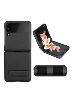 Husa pentru Samsung Galaxy Z Flip3 5G - Nillkin QIN Vegan Leather Case - Black