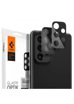 Folie Camera pentru Samsung Galaxy A73 5G / A53 5G / A33 5G (set 2) - Spigen Optik.tR - Black