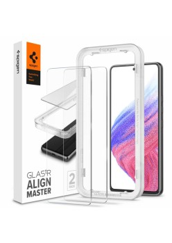 Folie pentru Samsung Galaxy A53 5G (set 2) - Spigen Glas.tR Align Master - Clear