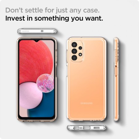 Husa pentru Samsung Galaxy A13 4G - Spigen Ultra Hybrid - Crystal Clear