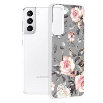 Husa pentru Samsung Galaxy S21 5G - Techsuit Marble Series - Bloom of Ruth Gray