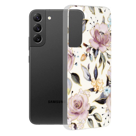Husa pentru Samsung Galaxy S22 Plus 5G - Techsuit Marble Series - Chloe White