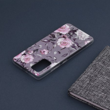 Husa pentru Samsung Galaxy A32 4G - Techsuit Marble Series - Bloom of Ruth Gray