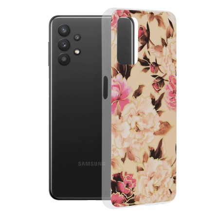 Husa pentru Samsung Galaxy A32 5G - Techsuit Marble Series - Mary Berry Nude