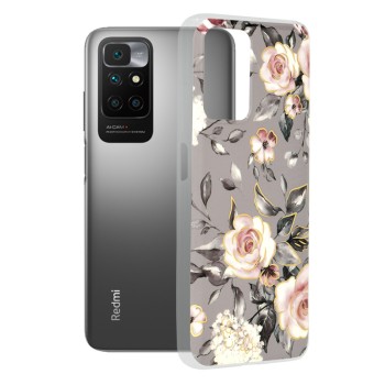 Husa pentru Xiaomi Redmi 10 / Redmi 10 2022 - Techsuit Marble Series - Bloom of Ruth Gray