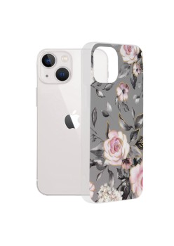 Husa pentru iPhone 13 mini - Techsuit Marble Series - Bloom of Ruth Gray