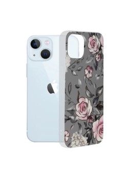 Husa pentru iPhone 13 - Techsuit Marble Series - Bloom of Ruth Gray