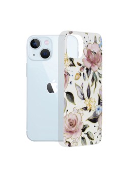 Husa pentru iPhone 13 - Techsuit Marble Series - Chloe White