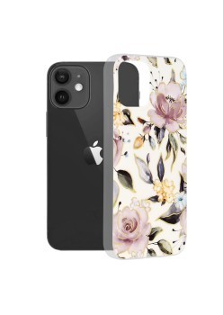 Husa pentru iPhone 12 / 12 Pro - Techsuit Marble Series - Chloe White