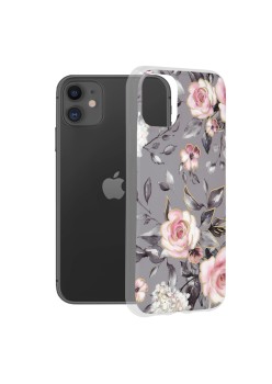 Husa pentru iPhone 11 - Techsuit Marble Series - Bloom of Ruth Gray