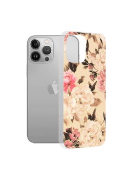 Husa pentru iPhone 13 Pro Max - Techsuit Marble Series - Mary Berry Nude