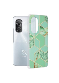 Husa pentru Huawei nova 9 SE - Techsuit Marble Series - Green Hex