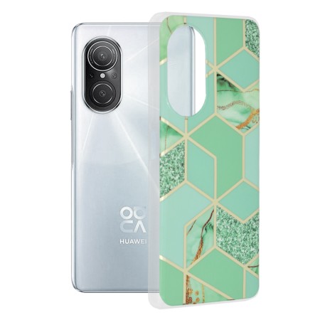 Husa pentru Huawei nova 9 SE - Techsuit Marble Series - Green Hex