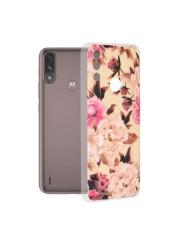 Husa pentru Motorola Moto E7 Power / Moto E7i Power - Techsuit Marble Series - Mary Berry Nude