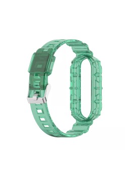 Curea pentru Xiaomi Mi Band 5 / 5 NFC / 6 / 6 NFC / Amazfit Band 5 - Techsuit Watchband (W017) - Dark Green