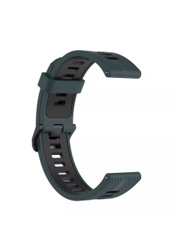 Curea pentru Samsung Galaxy Watch 4/5/Active 2, Huawei Watch GT 3 (42mm)/GT 3 Pro (43mm) - Techsuit Watchband 20mm (W002) - Green