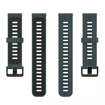 Curea pentru Samsung Galaxy Watch 4/5/Active 2, Huawei Watch GT 3 (42mm)/GT 3 Pro (43mm) - Techsuit Watchband 20mm (W002) - Green
