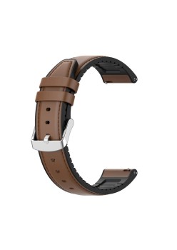 Curea pentru Samsung Galaxy Watch (46mm) / Gear S3, Huawei Watch GT / GT 2 / GT 2e / GT 2 Pro / GT 3 (46 mm) - Techsuit Watchband 22mm (W007) - Brown