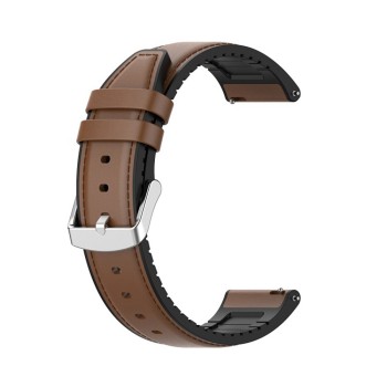 Curea pentru Samsung Galaxy Watch (46mm) / Gear S3, Huawei Watch GT / GT 2 / GT 2e / GT 2 Pro / GT 3 (46 mm) - Techsuit Watchband 22mm (W007) - Brown