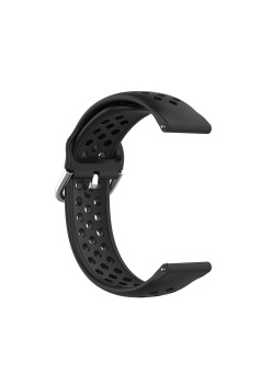 Curea pentru Samsung Galaxy Watch (46mm) / Gear S3, Huawei Watch GT / GT 2 / GT 2e / GT 2 Pro / GT 3 (46 mm) - Techsuit Watchband 22mm (W004) - Black