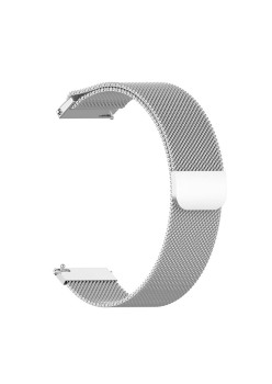 Curea pentru Samsung Galaxy Watch (46mm) / Gear S3, Huawei Watch GT / GT 2 / GT 2e / GT 2 Pro / GT 3 (46 mm) - Techsuit Watchband 22mm (W009) - Silver