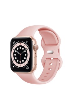 Curea pentru Apple Watch 1/2/3/4/5/6/7/8/9/SE/SE 2 (38/40/41mm) - Techsuit Watchband (W031) - Light Pink