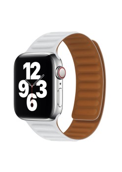 Curea pentru Apple Watch 1/2/3/4/5/6/7/8/9/SE/SE 2 (38/40/41mm) - Techsuit Watchband (W035) - White