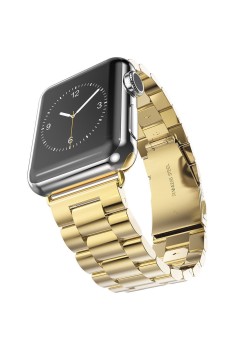 Curea pentru Apple Watch 1/2/3/4/5/6/7/8/9/SE/SE 2 (38/40/41mm) - Techsuit Watchband (W036) - Gold