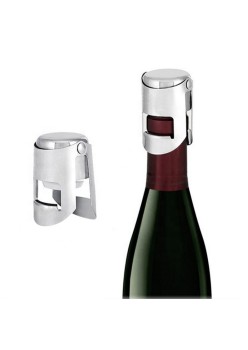 Dop Reutilizabil pentru Sticle - Techsuit Professional Stopper (CS01) - Silver