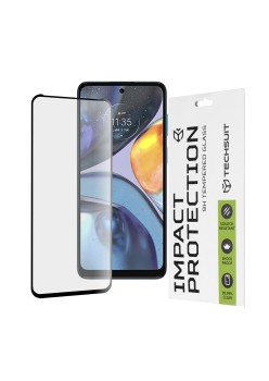 Folie pentru Motorola Moto G22 - Techsuit 111D Full Cover / Full Glue Glass - Black