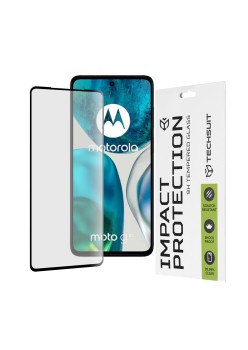 Folie pentru Motorola Moto G52 / Moto G82 5G - Techsuit 111D Full Cover / Full Glue Glass - Black