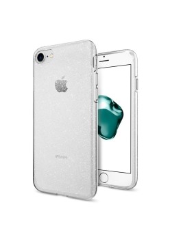 Husa pentru iPhone 7 / 8 / SE 2 / SE 3 - Spigen Liquid Crystal Glitter - Crystal Quartz