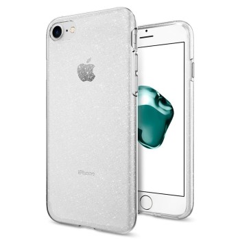 Husa pentru iPhone 7 / 8 / SE 2 / SE 3 - Spigen Liquid Crystal Glitter - Crystal Quartz