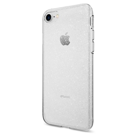 Husa pentru iPhone 7 / 8 / SE 2 / SE 3 - Spigen Liquid Crystal Glitter - Crystal Quartz